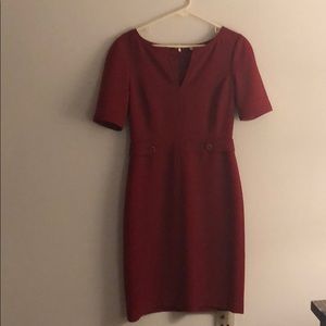 Tory Burch cranberry red dress